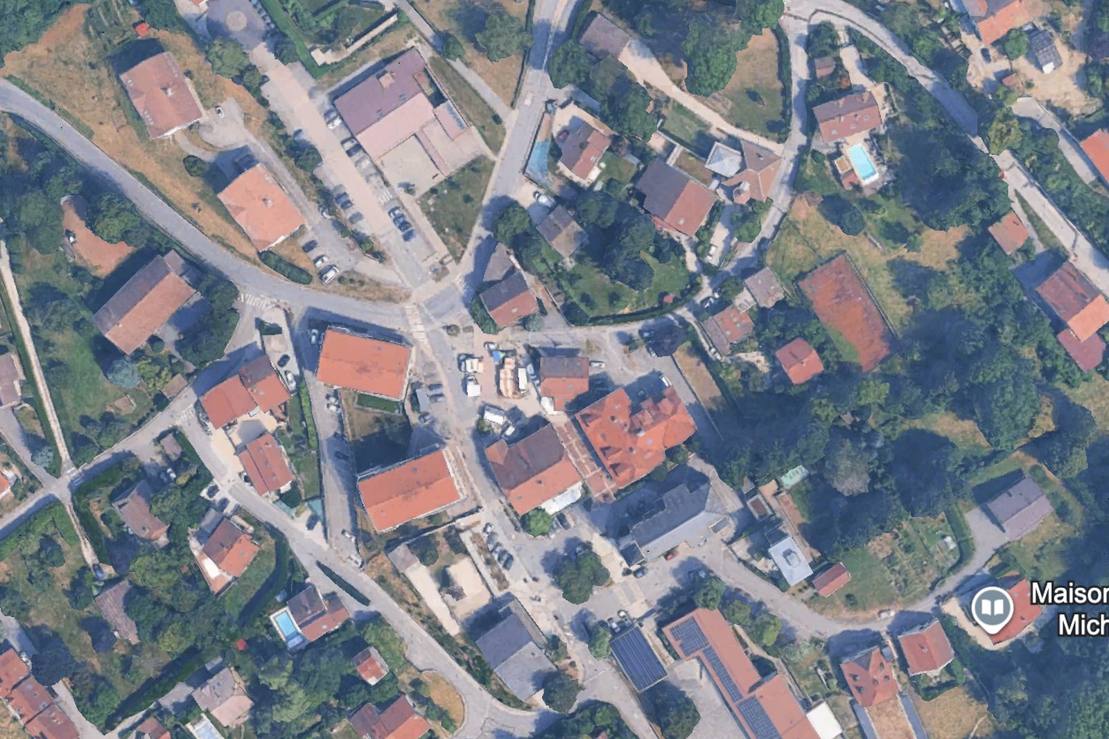 Capture satellite du quartier